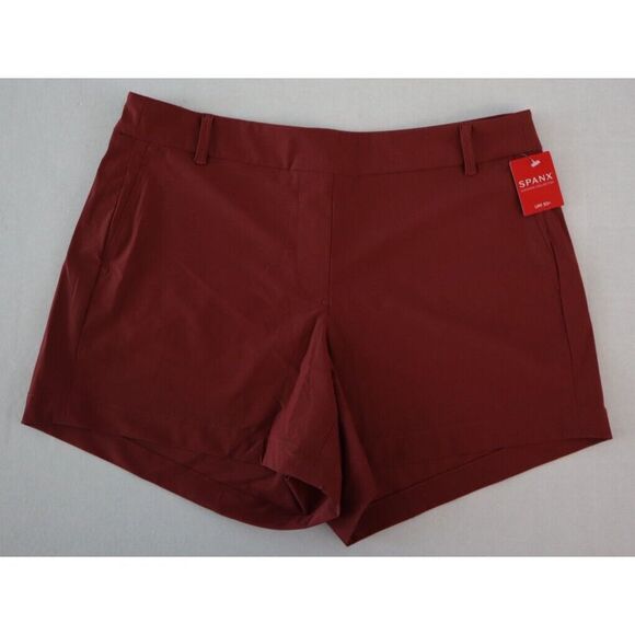 SPANX 50473R Women's Sz XL Sun Washed Red Sunshine 4” Shorts - Picture 1 of 5
